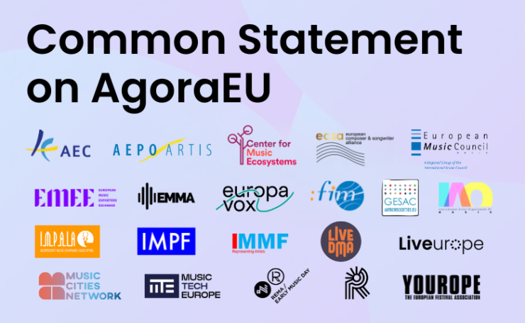 Call for a comprehensive policy strategy and an ambitious budget for Europe’s music sector within AgoraEU