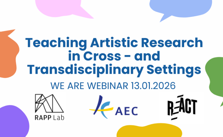 Teaching Artistic Research in Cross- and Transdisciplinary Settings – Webinar